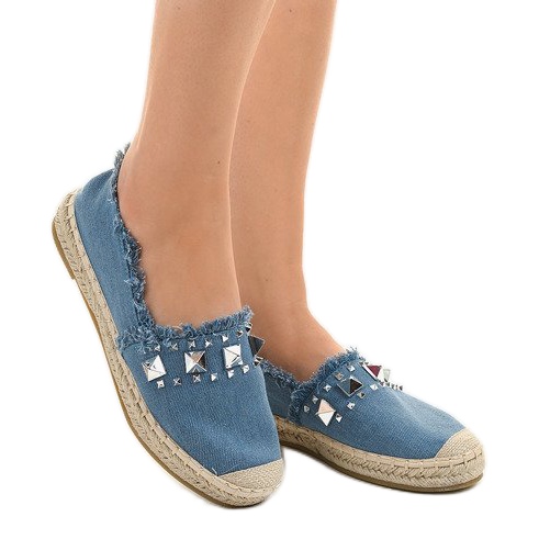 Blå jeans espadrilles A608 2