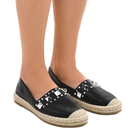 Sorte espadriller med LX-206 nitter 1