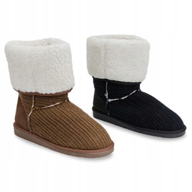Varme Eskimo støvler 7715 Sort 1