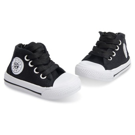 Høje børnesneakers Y1309 Sort 1