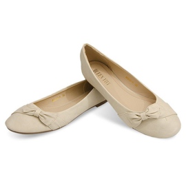 Ballerinas Med Sløjfe 816 Beige 2