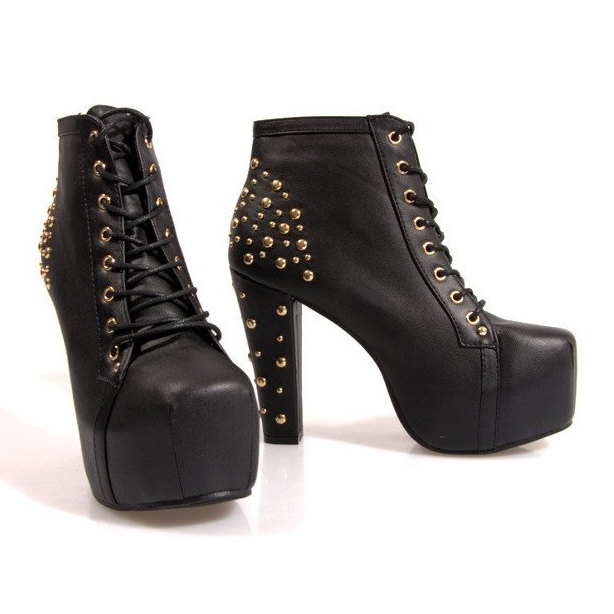 Støvler Solid In Heels K771 Black sort 1