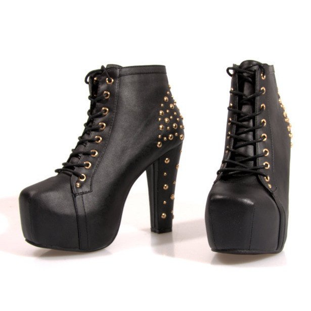Støvler Solid In Heels K771 Black sort 2
