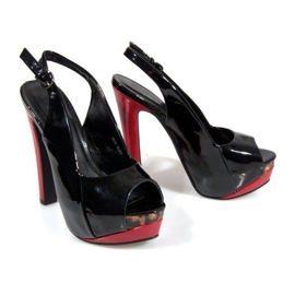 Pumps Sandaler På Platformen A8030 Sort 1