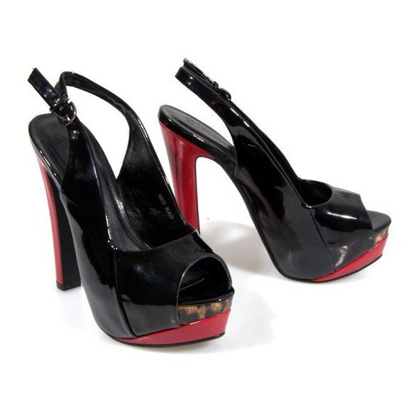 Pumps Sandaler På Platformen A8030 Sort 1