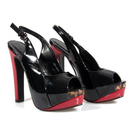 Pumps Sandaler På Platformen A8030 Sort 2
