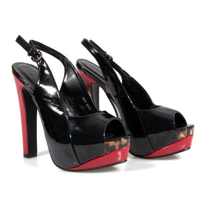 Pumps Sandaler På Platformen A8030 Sort 2
