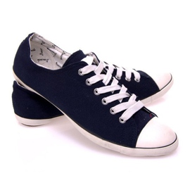 Sneakers From Fabric 123 Marineblå 2