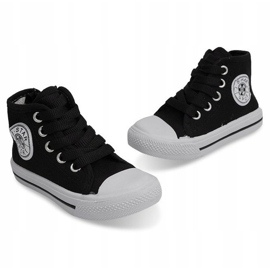 High-top børnesneakers Y1312 sort 1