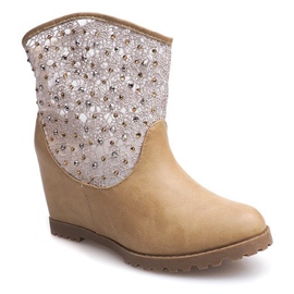 Openwork Ankelstøvler 7010 -16 Khaki kaki 1