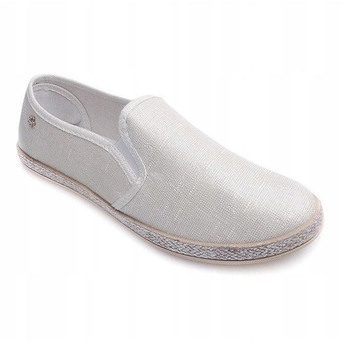 Skinnende sneakers Espadrilles B740 Hvid 1