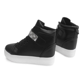 High Wedge Sneakers 51113 Sort 1