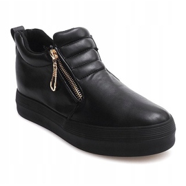High Wedge Sneakers Creepers H42 Sort 1