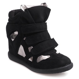 Wedge Sneakers Med Velcro 6041 Sort 1