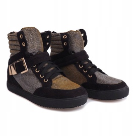 Høje sneakers 6981 Sort 2
