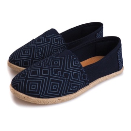 Linned Espadrilles B211-3 blå sneakers 1