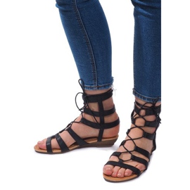 Gladiator Roman Sandals 8515 Sort 1