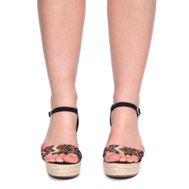 Wedge Sandaler 100-540 Sort 2