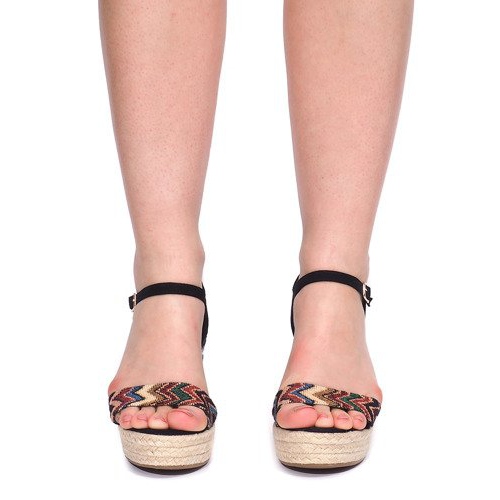 Wedge Sandaler 100-540 Sort 2