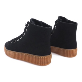 Creepers Støvler På AM-1103 Sort Platform 1