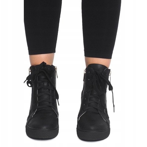 Openwork Wedge Sneakers HQ881 Sort 2