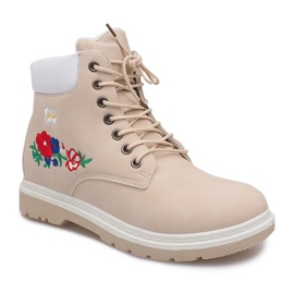 Isolerede tømmerstøvler SJ669-5 Beige 1
