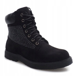 Suede Dekorerede Trappere HQ896 Sort 2