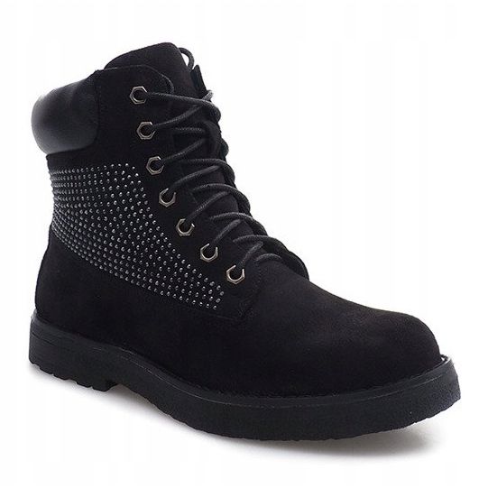 Suede Dekorerede Trappere HQ896 Sort 2