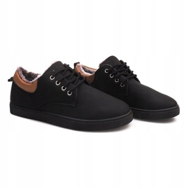 Varme sneakers med pels E655-1 sort 2
