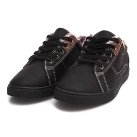 Varme sneakers med pels E754M-1 sort 2