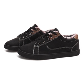 Varme sneakers med pels E754M-1 sort 1