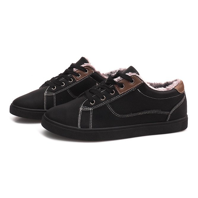 Varme sneakers med pels E754M-1 sort 1