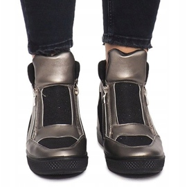 Wedge Sneakers TL020-3 sort grå 1