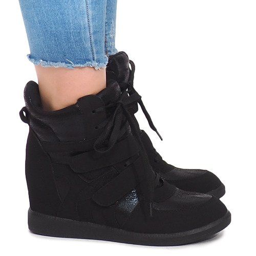 Wedge Sneakers 1628 Sort 1