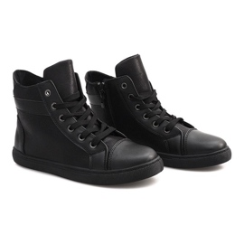 High Shiny Sneakers TL510-1 Sort 1