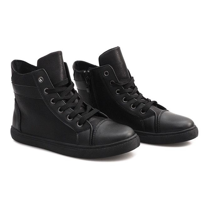 High Shiny Sneakers TL510-1 Sort 1