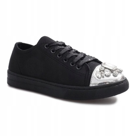 Black Diamond Dekorerede Sneakers sort 1
