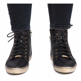 Sort openwork Maud sneakers 2