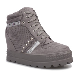 Grå ruskind Maxime sneakers 2