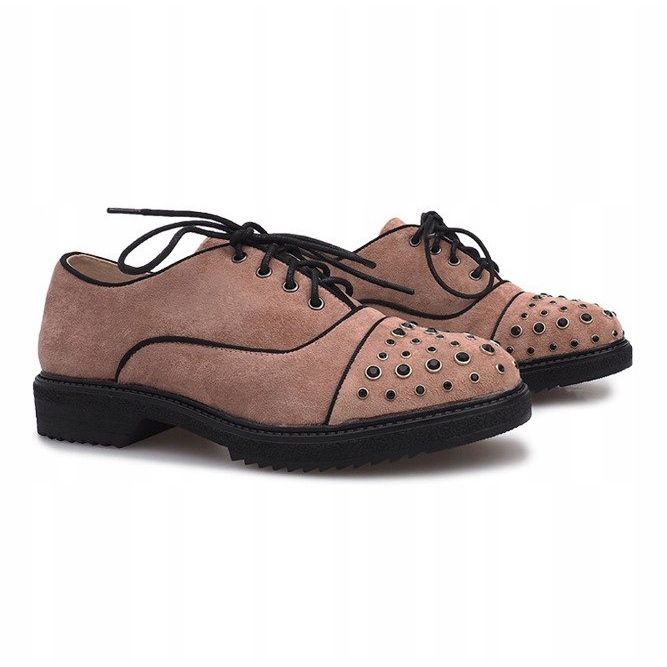 Pink brogues med Raymonde studs lyserød 1