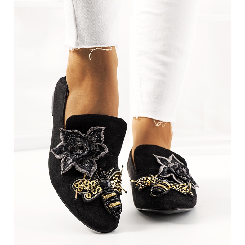 Sorte Sandra herrer ballerinaer 1