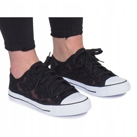 Black Impress openwork sneakers sort 2