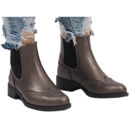 Grå støvler med studs K86 Jodhpur støvler 2