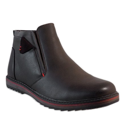 Brune slip-on sko A20184-3 1
