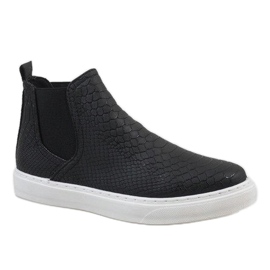 Sorte snakeskin sneakers LT1599 1