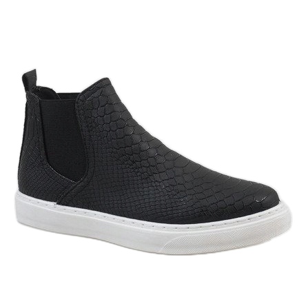 Sorte snakeskin sneakers LT1599 1