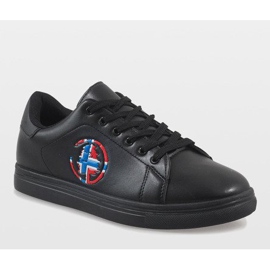 Sorte herresneakers D20533 1