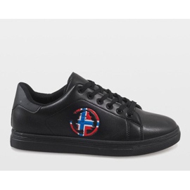 Sorte herresneakers D20533 2