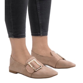 Lyserøde mokasiner ballerinas 6979-P 1