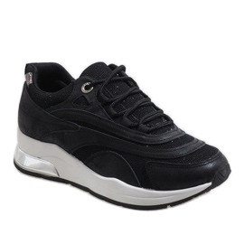 Sorte moderigtige sportssko LL1718 1